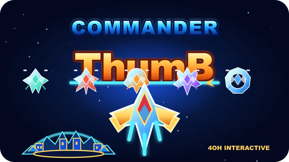 Commander ThumB ship defending Thum B from an enemy fleet